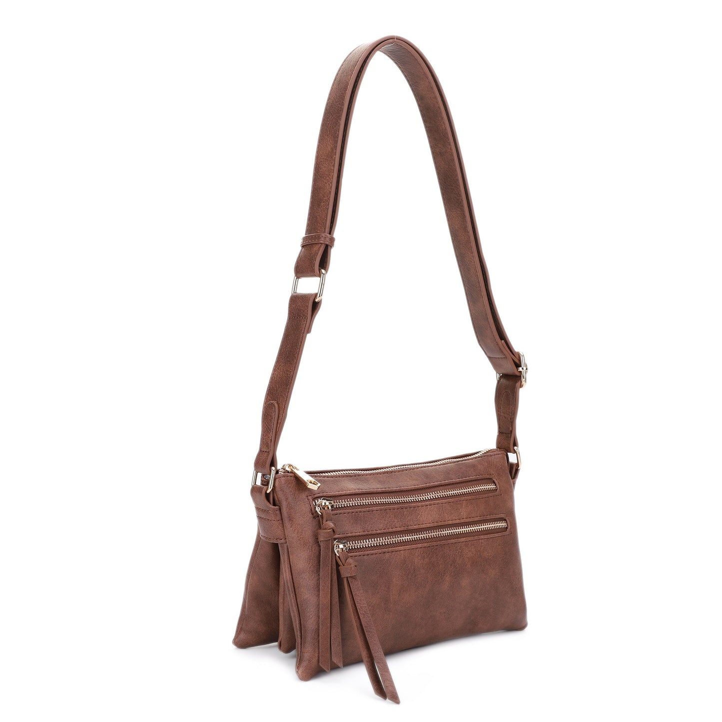 Cassidy Double Zipper Crossbody