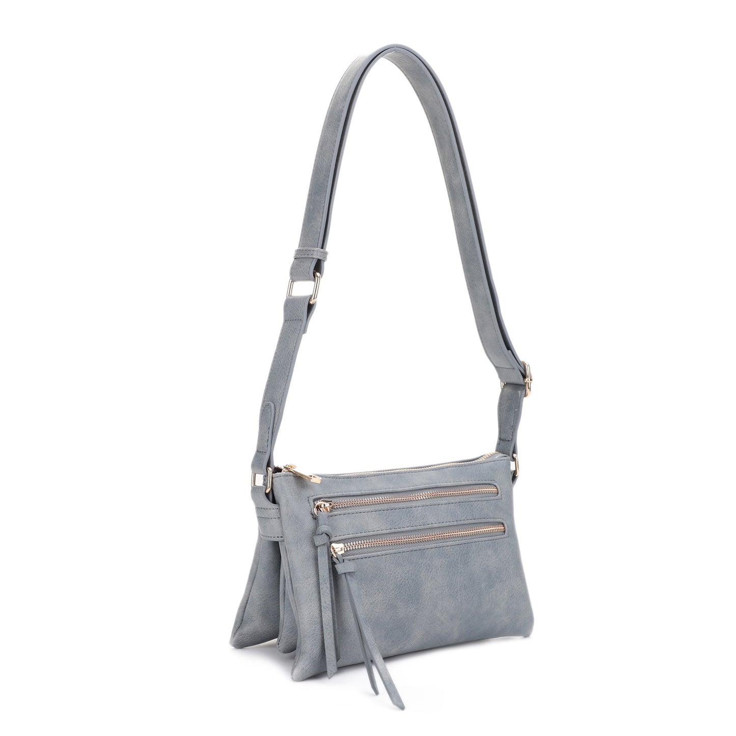 Cassidy Double Zipper Crossbody
