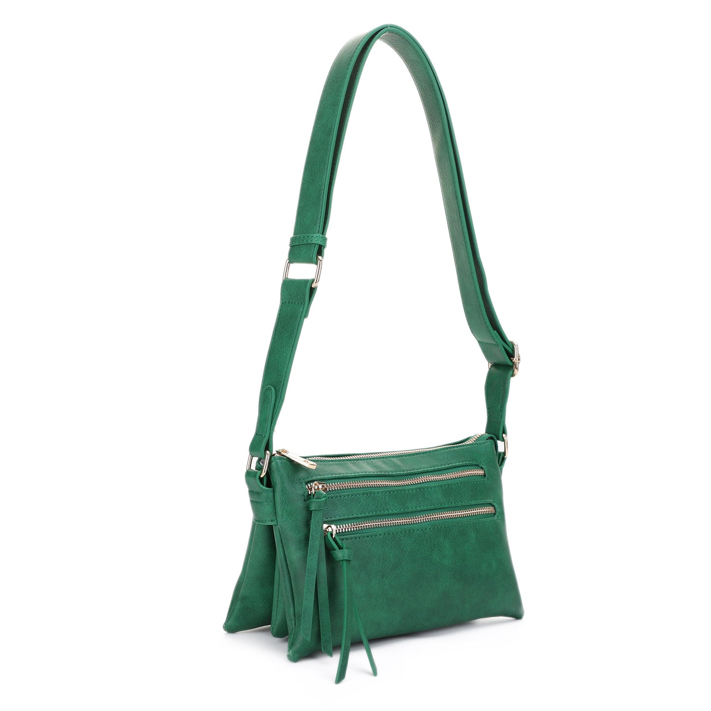 Cassidy Double Zipper Crossbody