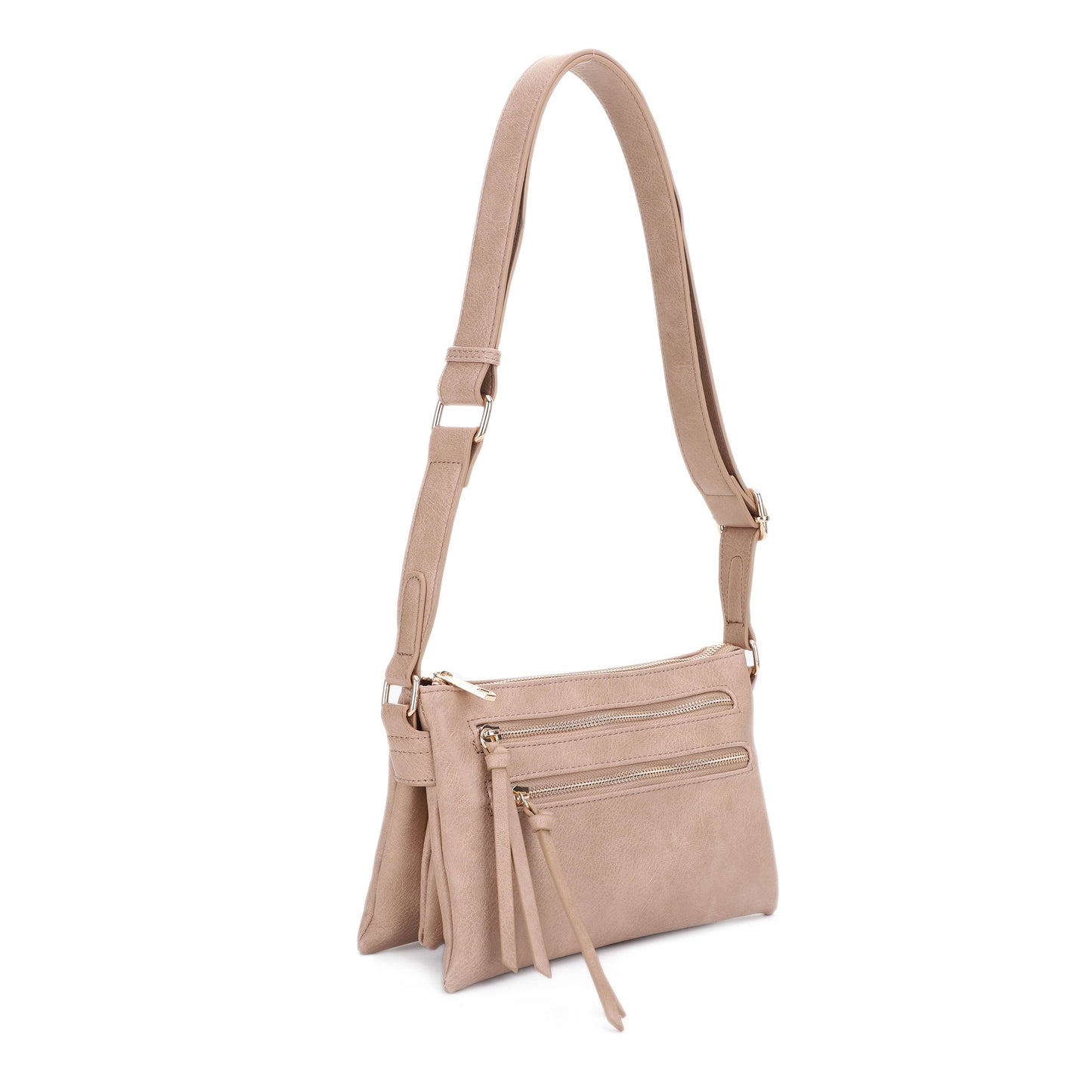 Cassidy Double Zipper Crossbody