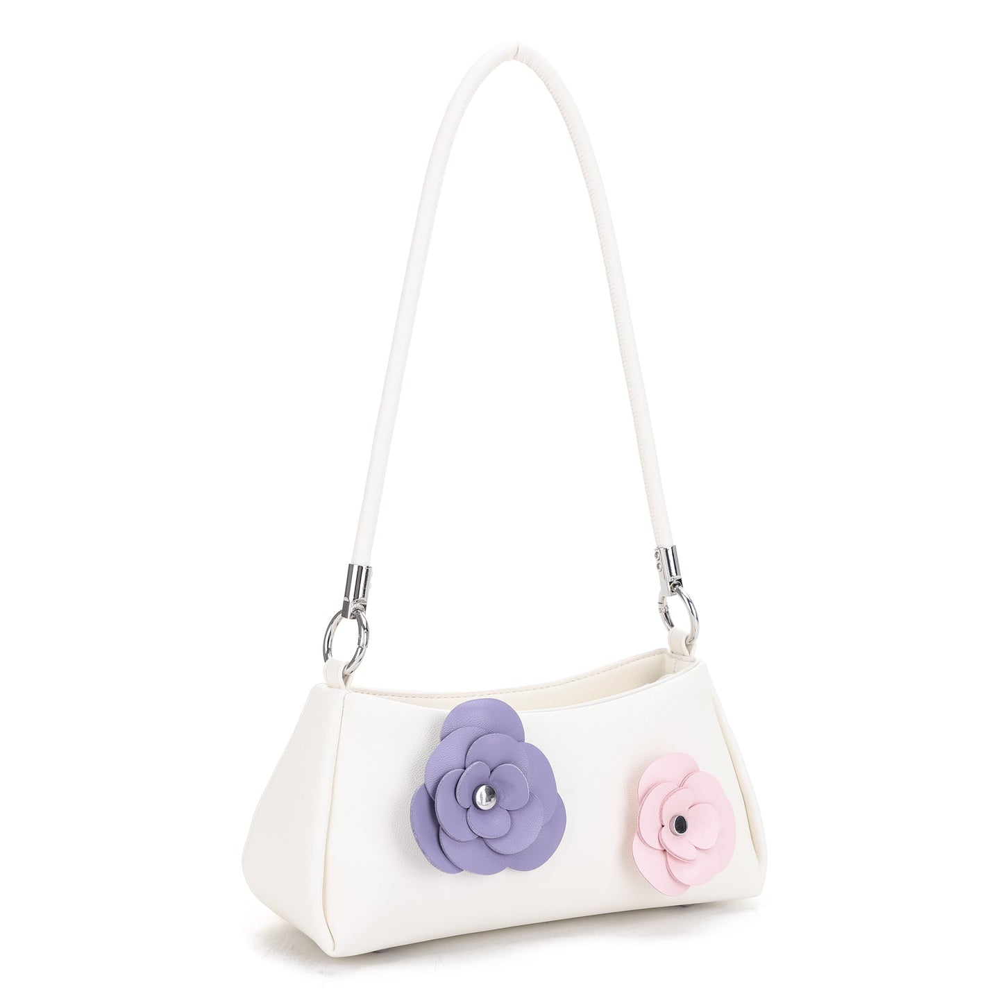 Rosalind Floral Applique Shoulder Bag