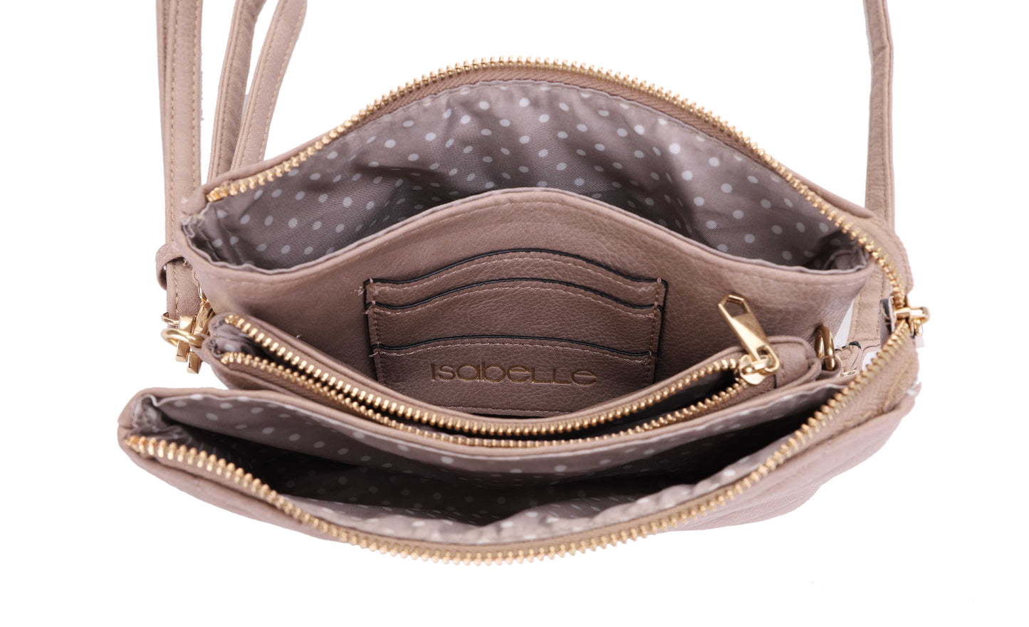 Callie Chevron Quilted Multi Compartment Crossbody