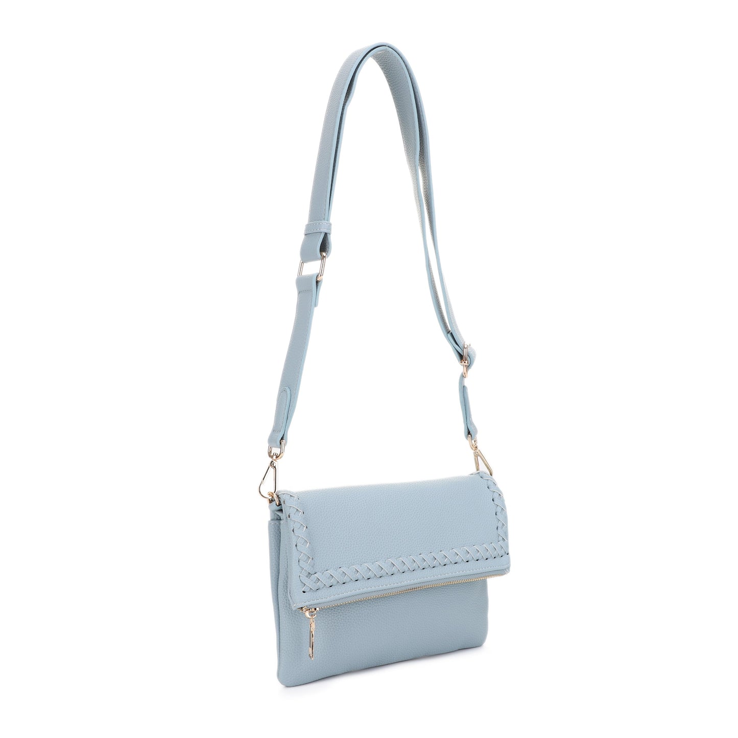 Laurel Cross Stitch Border Accent Flap Crossbody