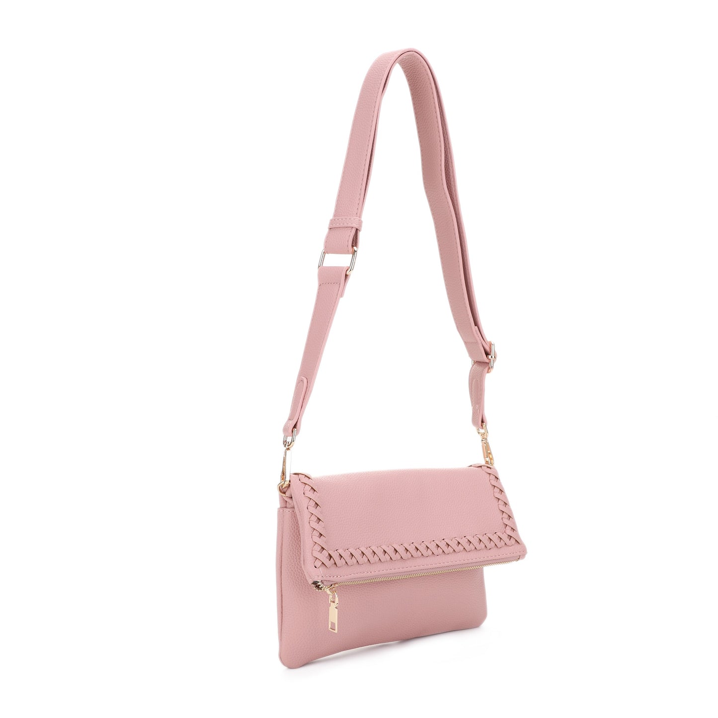Laurel Cross Stitch Border Accent Flap Crossbody