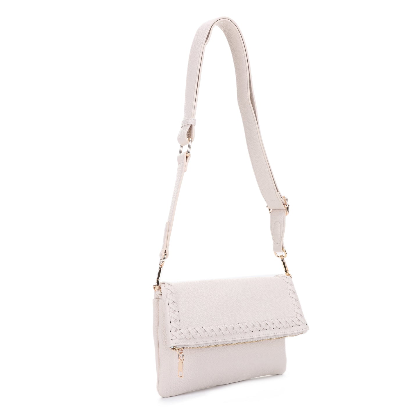 Laurel Cross Stitch Border Accent Flap Crossbody