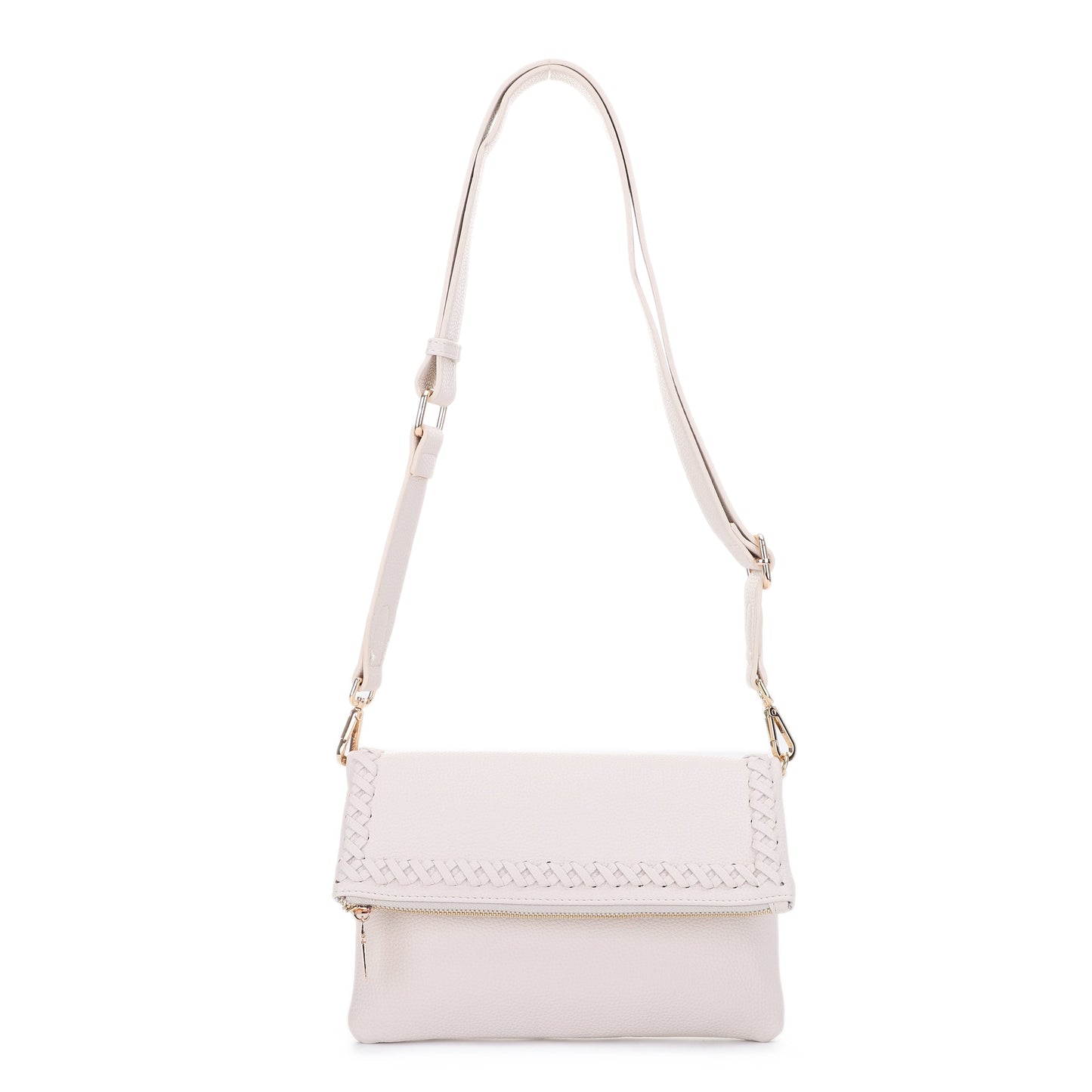 Laurel Cross Stitch Border Accent Flap Crossbody