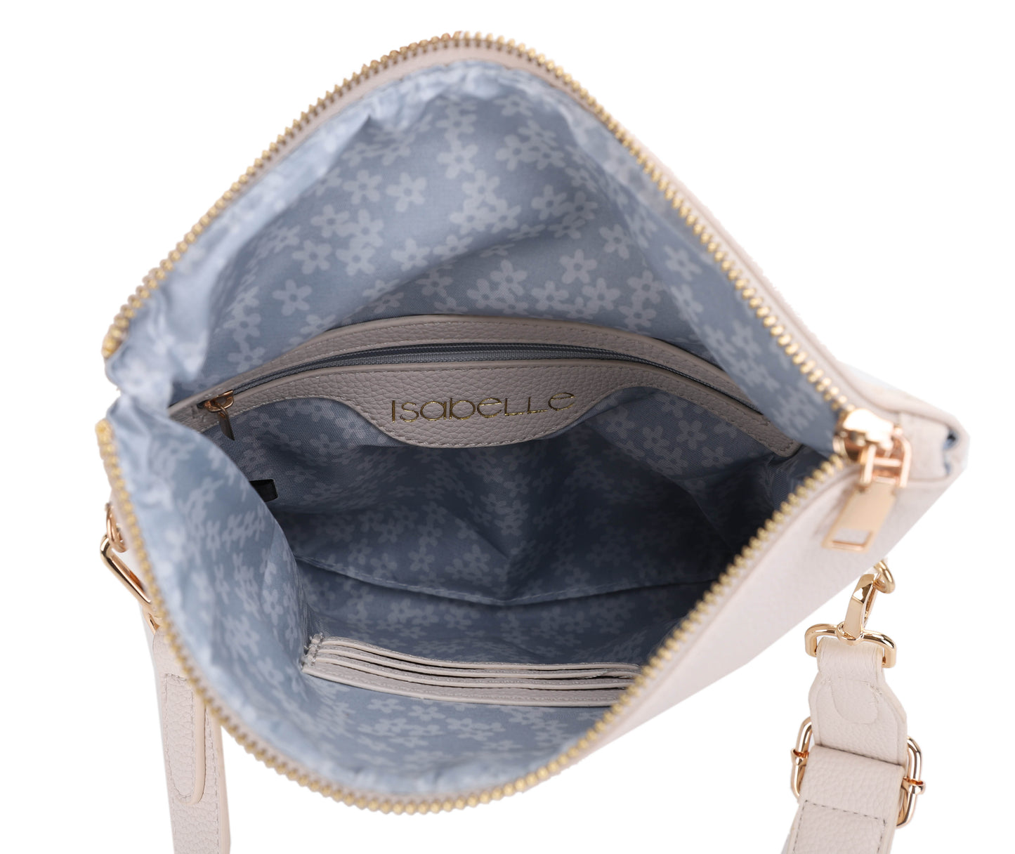 Laurel Cross Stitch Border Accent Flap Crossbody