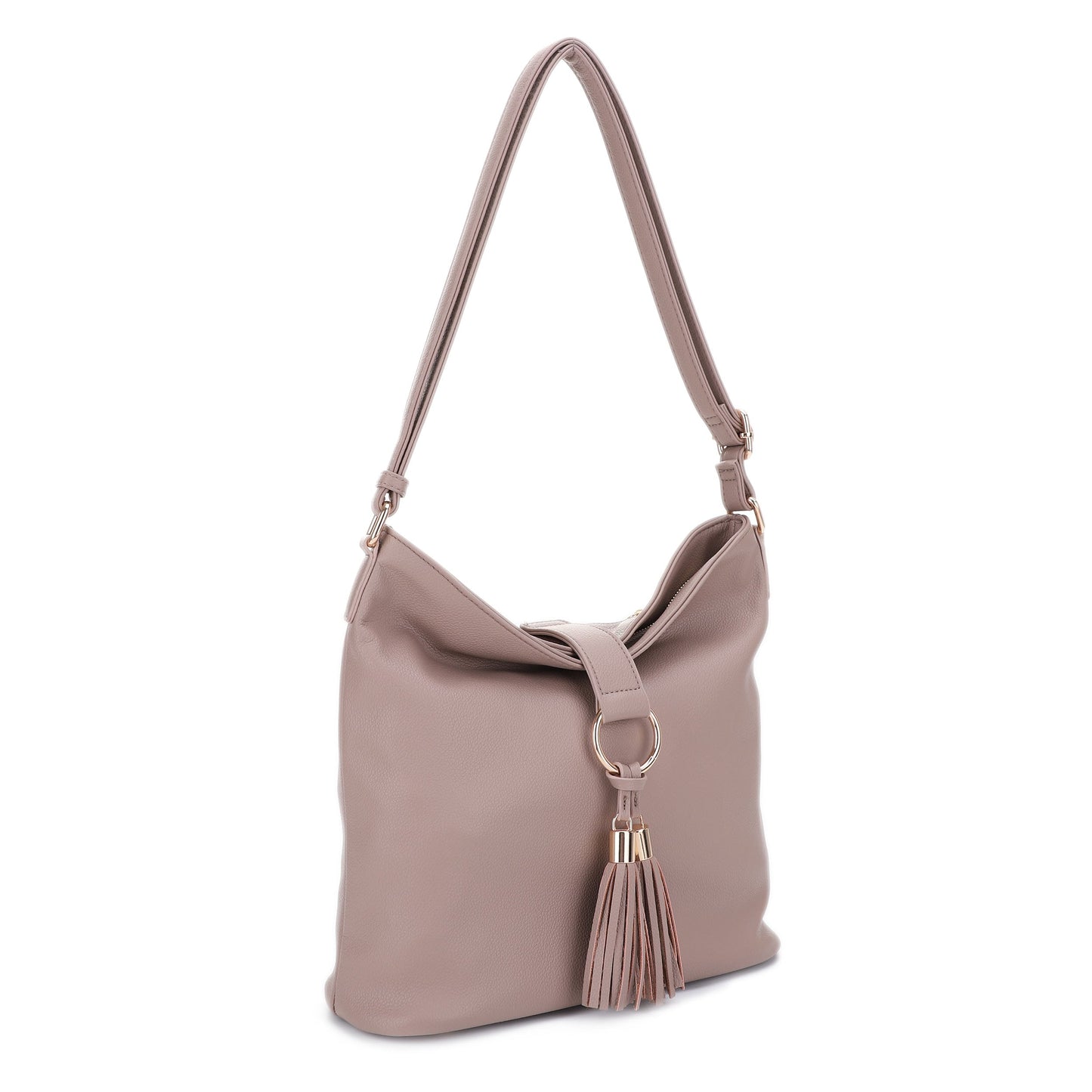 Thalia Hobo Crossbody with Tassel Strap Flap