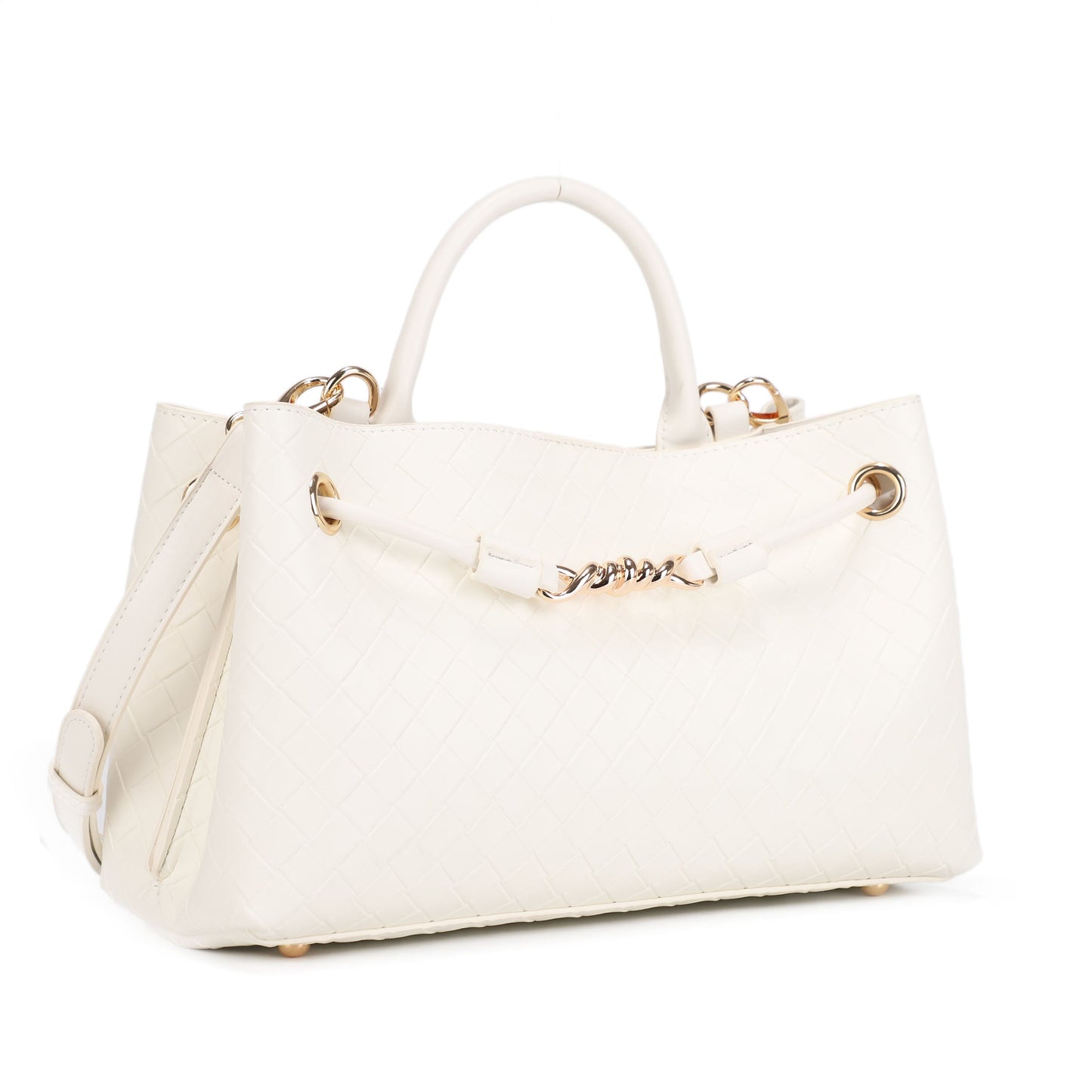 Embossed Woven Crossbody