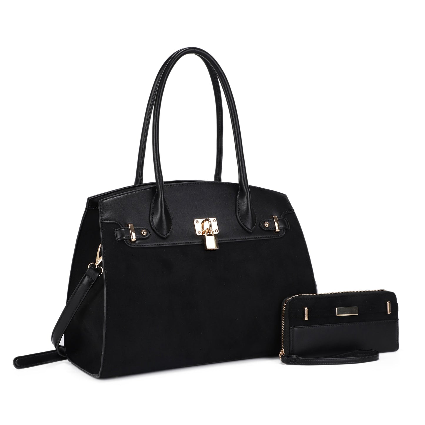Uma Suede Satchel Set