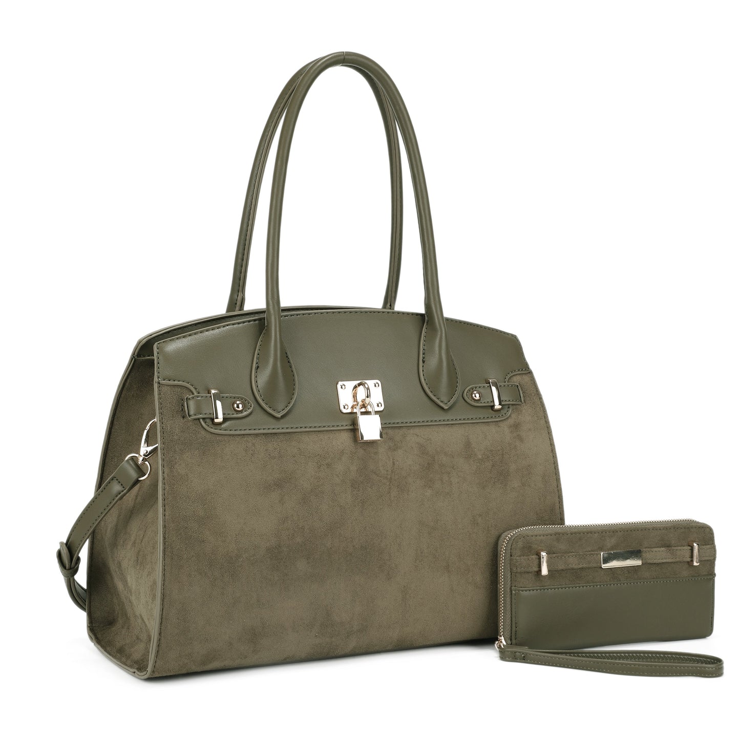 Uma Suede Satchel Set
