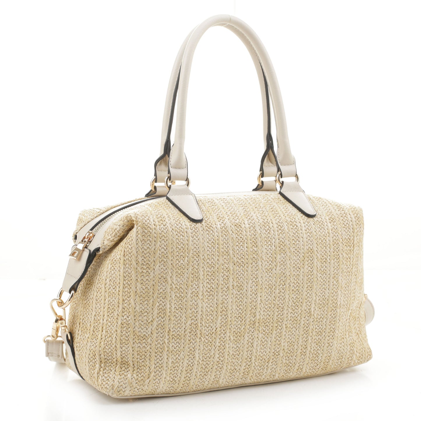 Zara Mini Straw Duffel