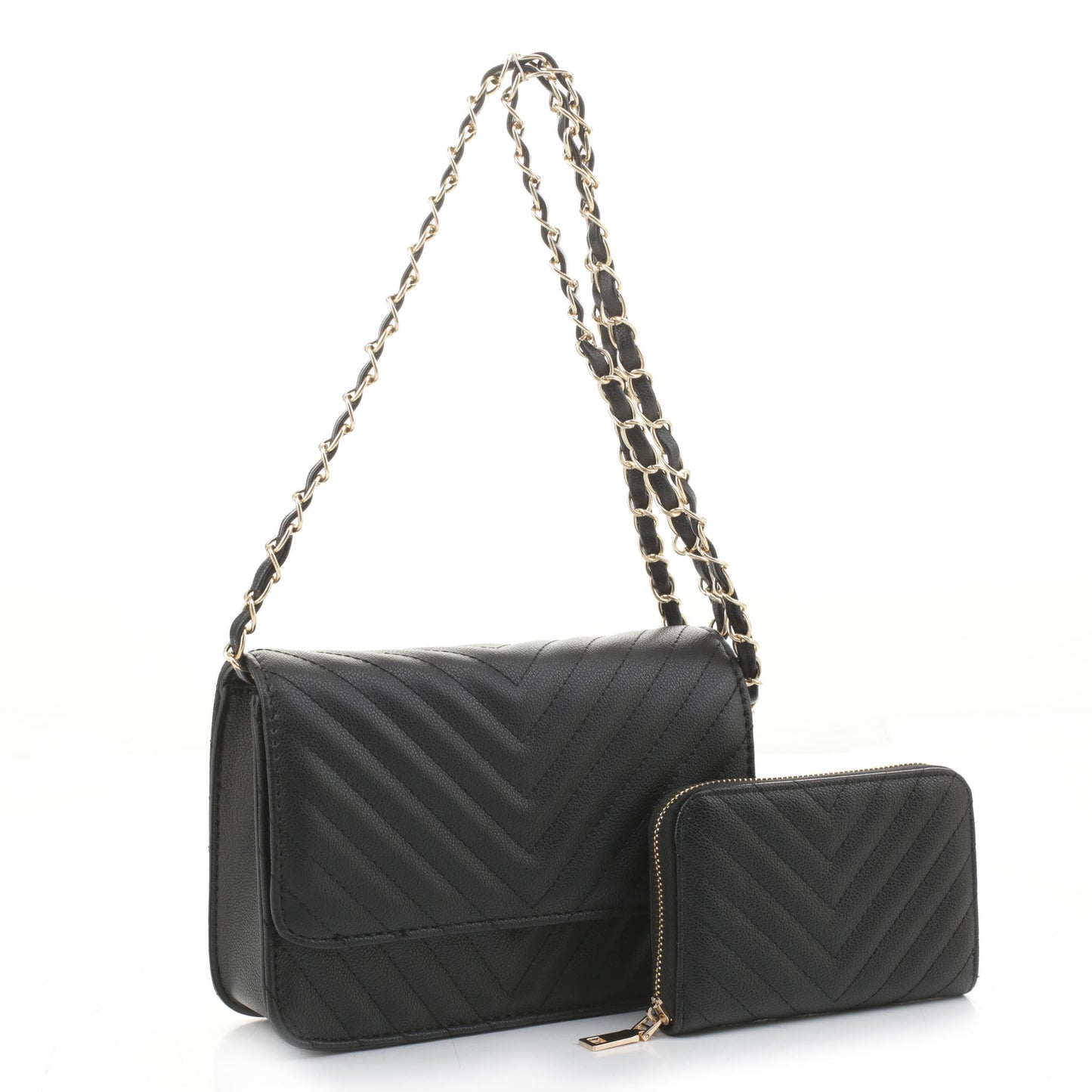 Valeria Quilted Crossbody Set