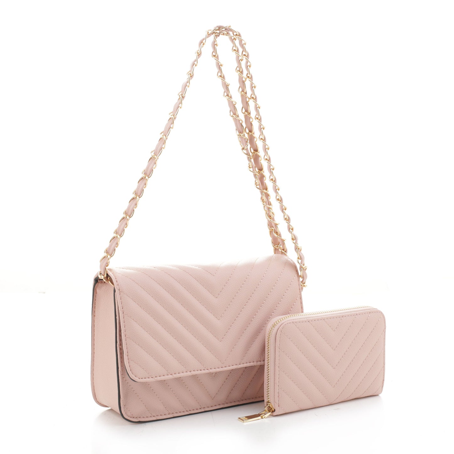 Valeria Quilted Crossbody Set