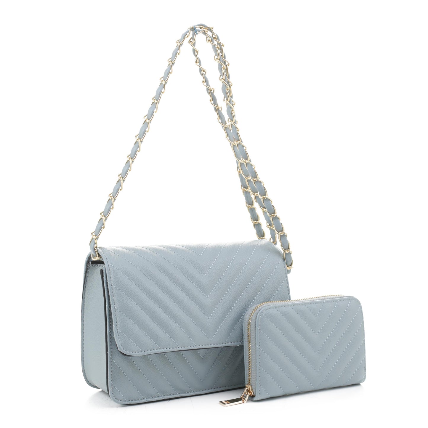 Valeria Quilted Crossbody Set