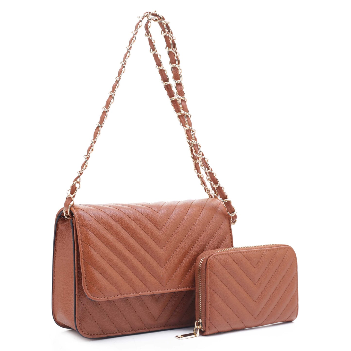 Valeria Quilted Crossbody Set