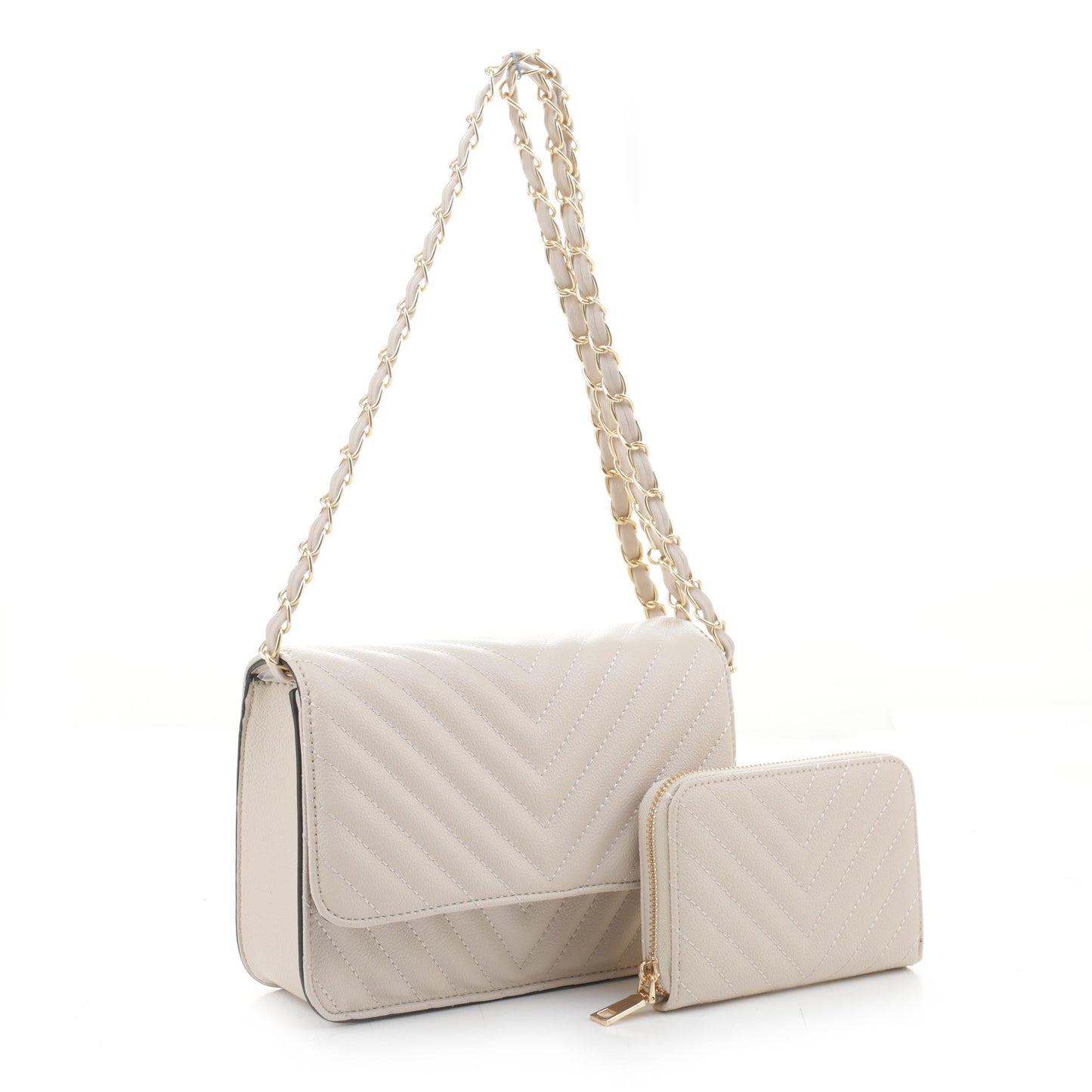 Valeria Quilted Crossbody Set