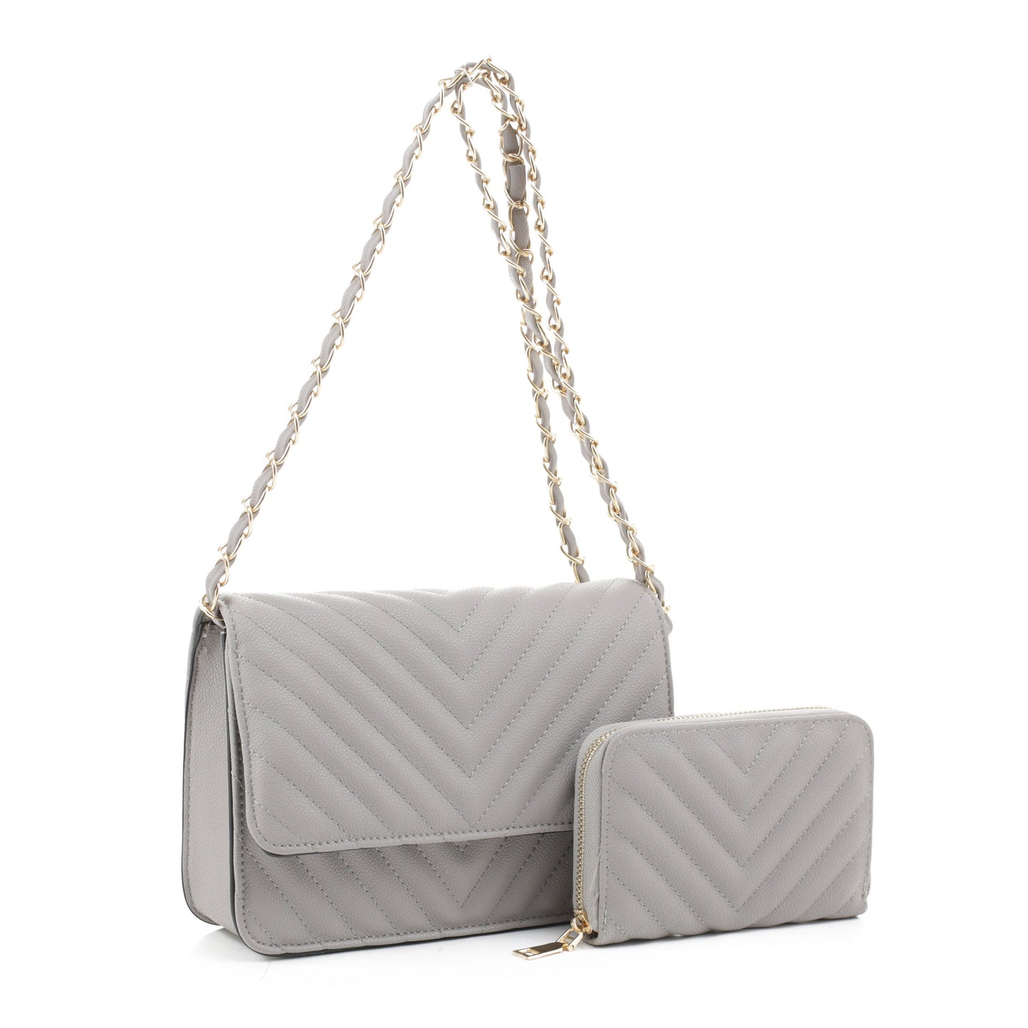 Valeria Quilted Crossbody Set