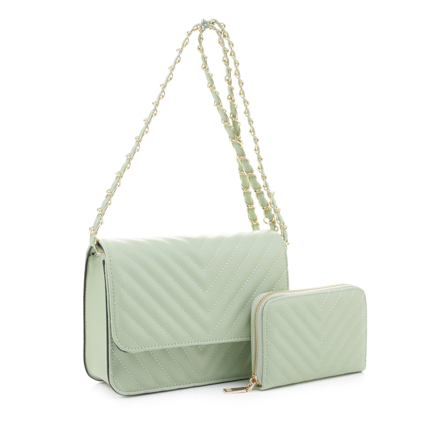 Valeria Quilted Crossbody Set