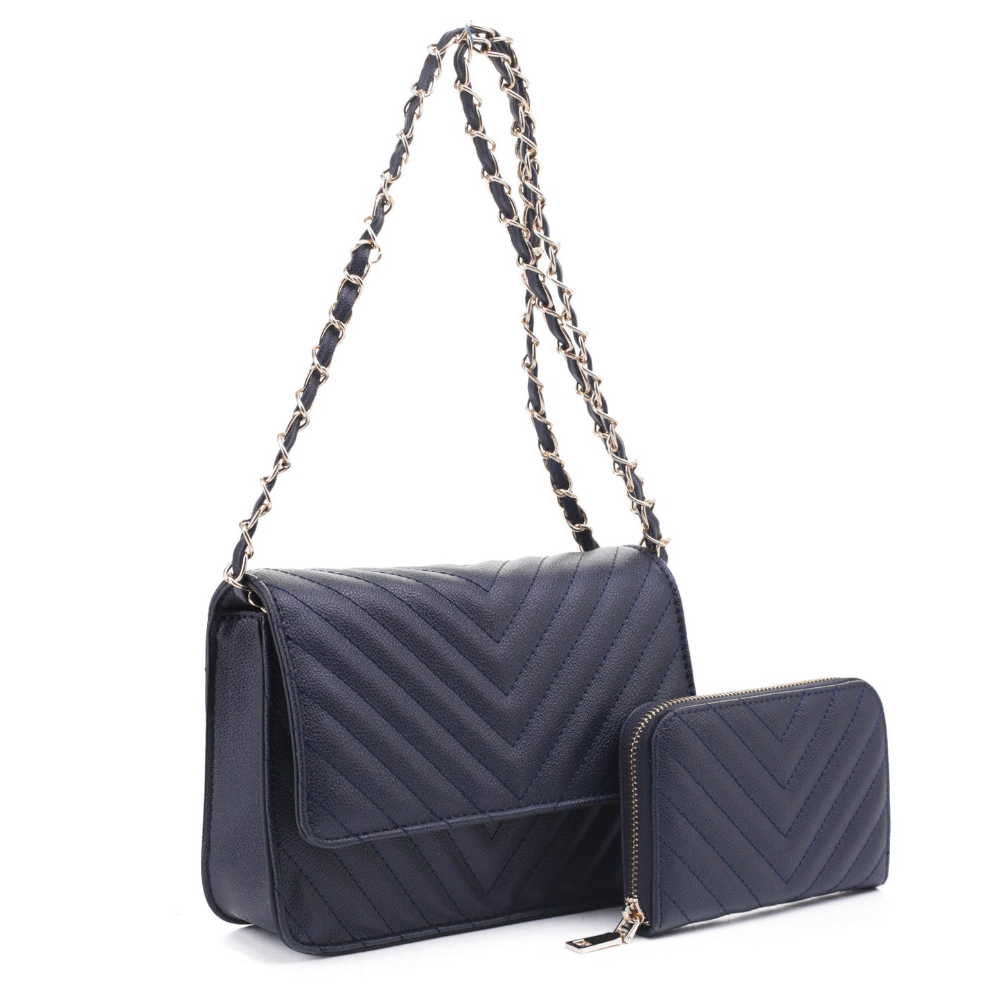 Valeria Quilted Crossbody Set