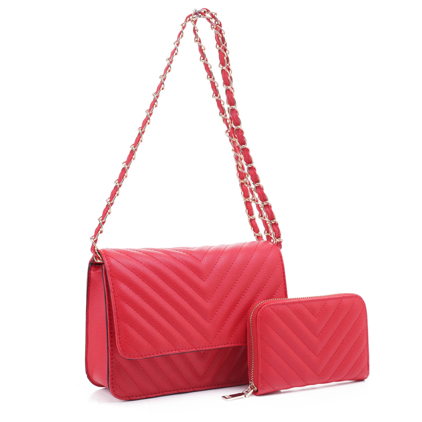 Valeria Quilted Crossbody Set