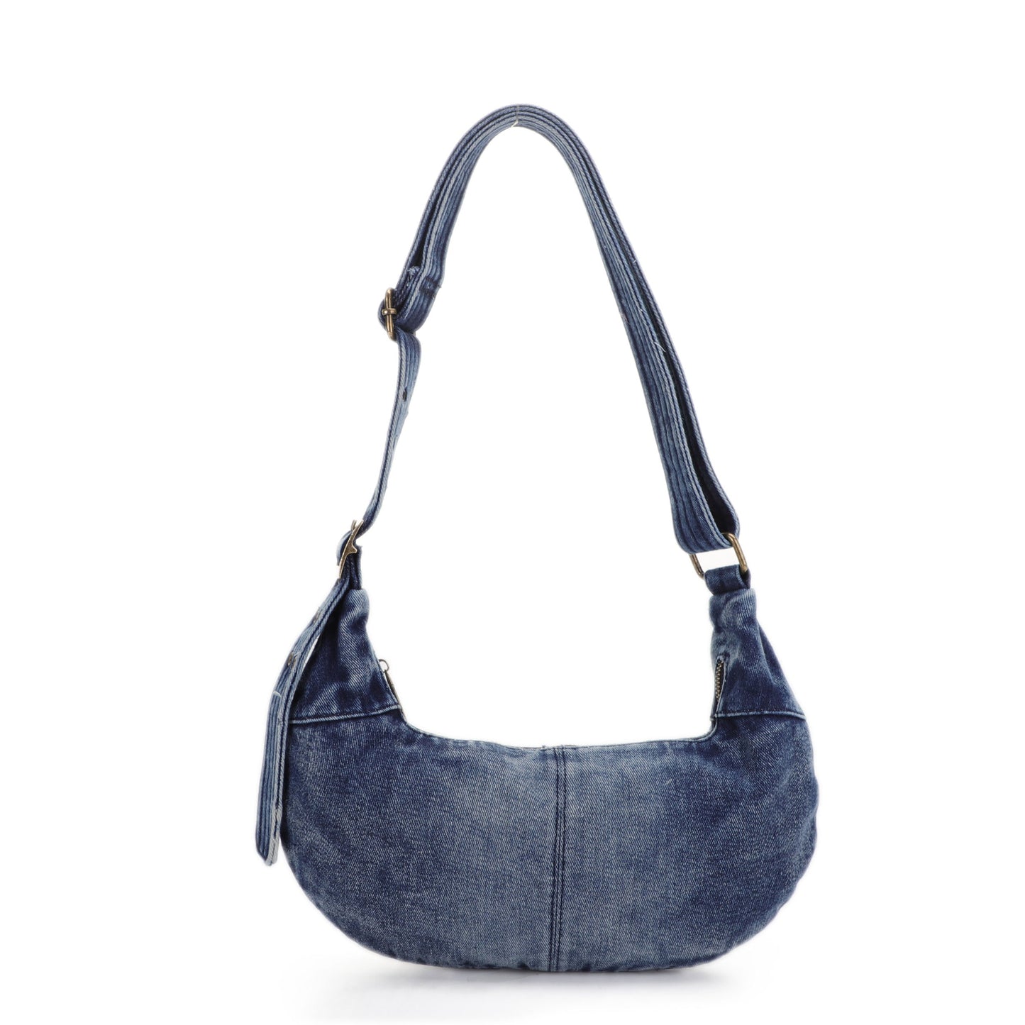 Nicolette Denim Baguette Shoulder Bag