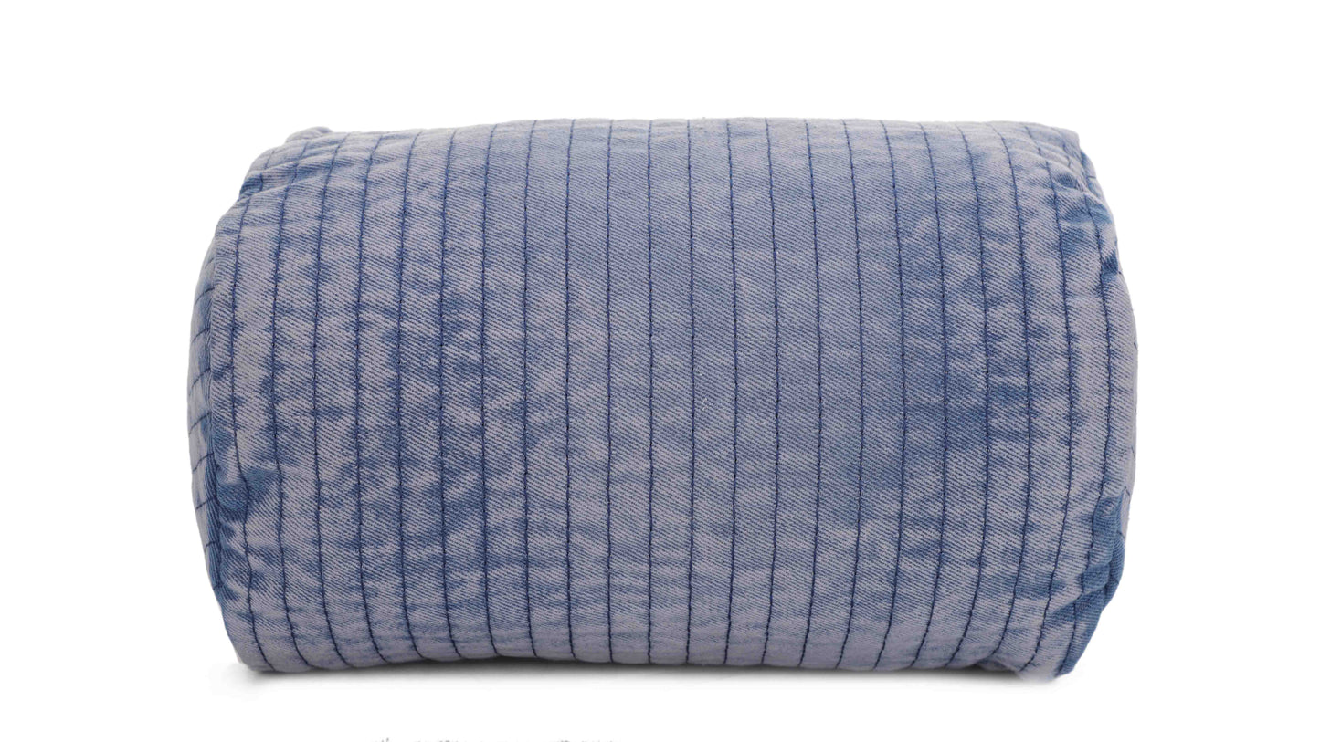 Natalie Denim Barrel Bag