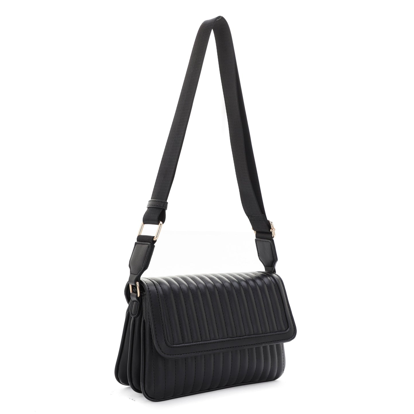 Cecile Quilted Black Accent Crossbody
