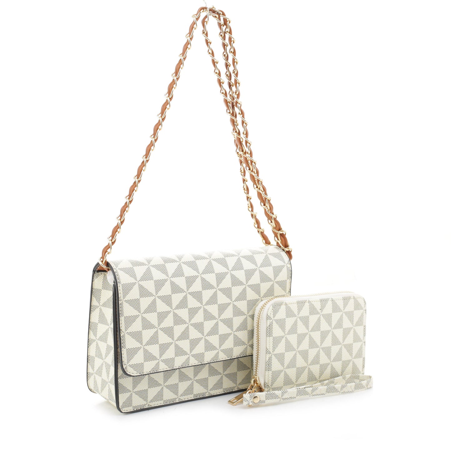 Valeria Quilted Crossbody Set
