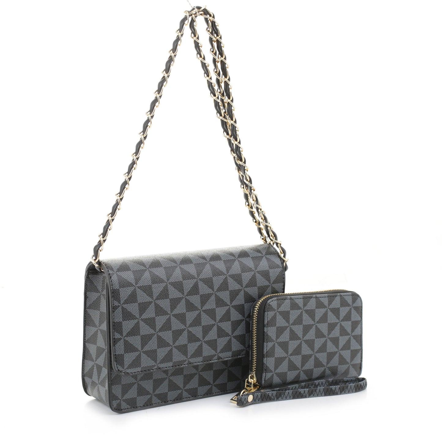 Valeria Quilted Crossbody Set