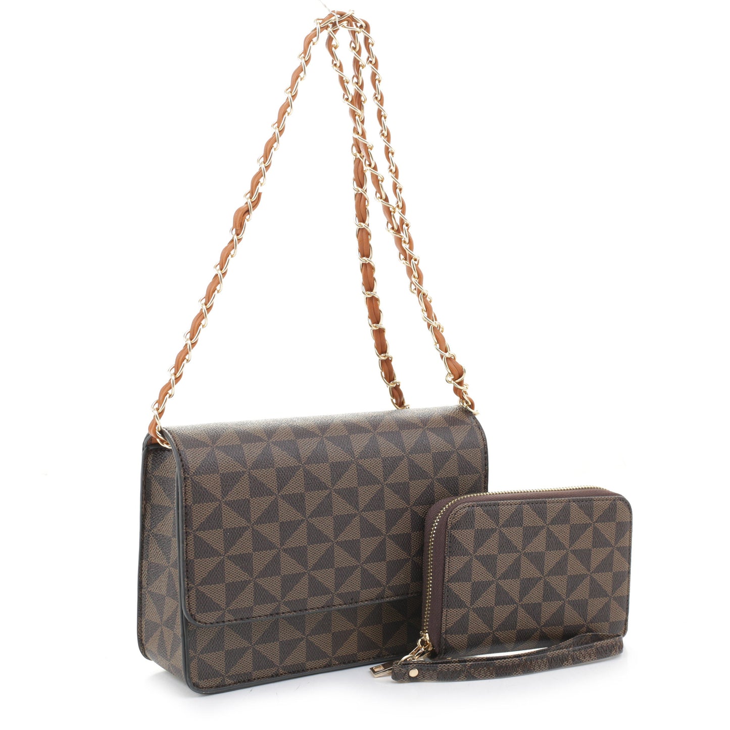 Valeria Quilted Crossbody Set