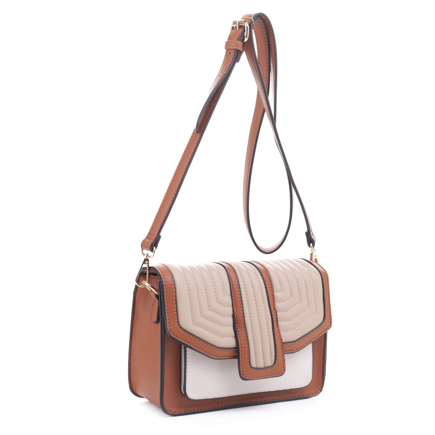 Cecile Color Block Quilted Crossbody