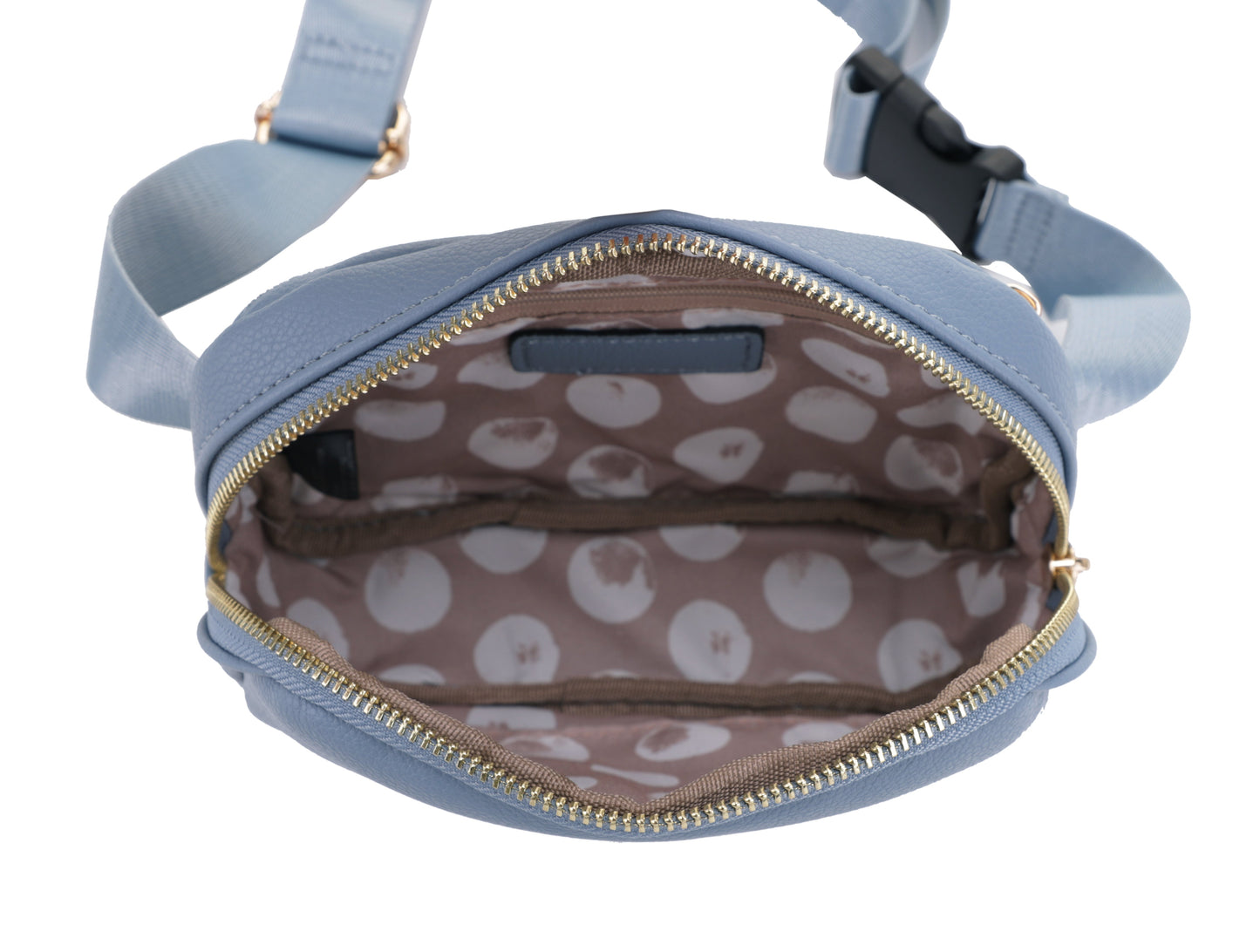 Nylon Strap Leather Belt Bag