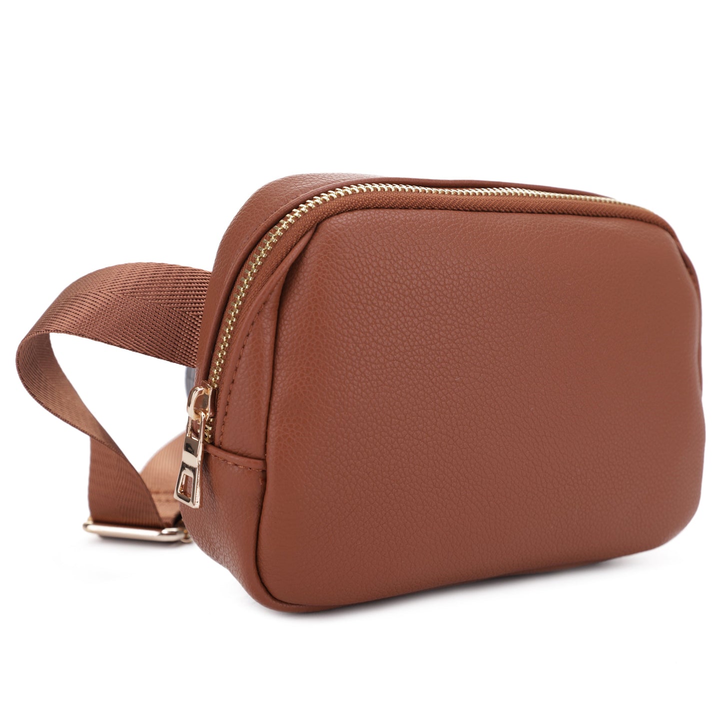 Nylon Strap Leather Belt Bag