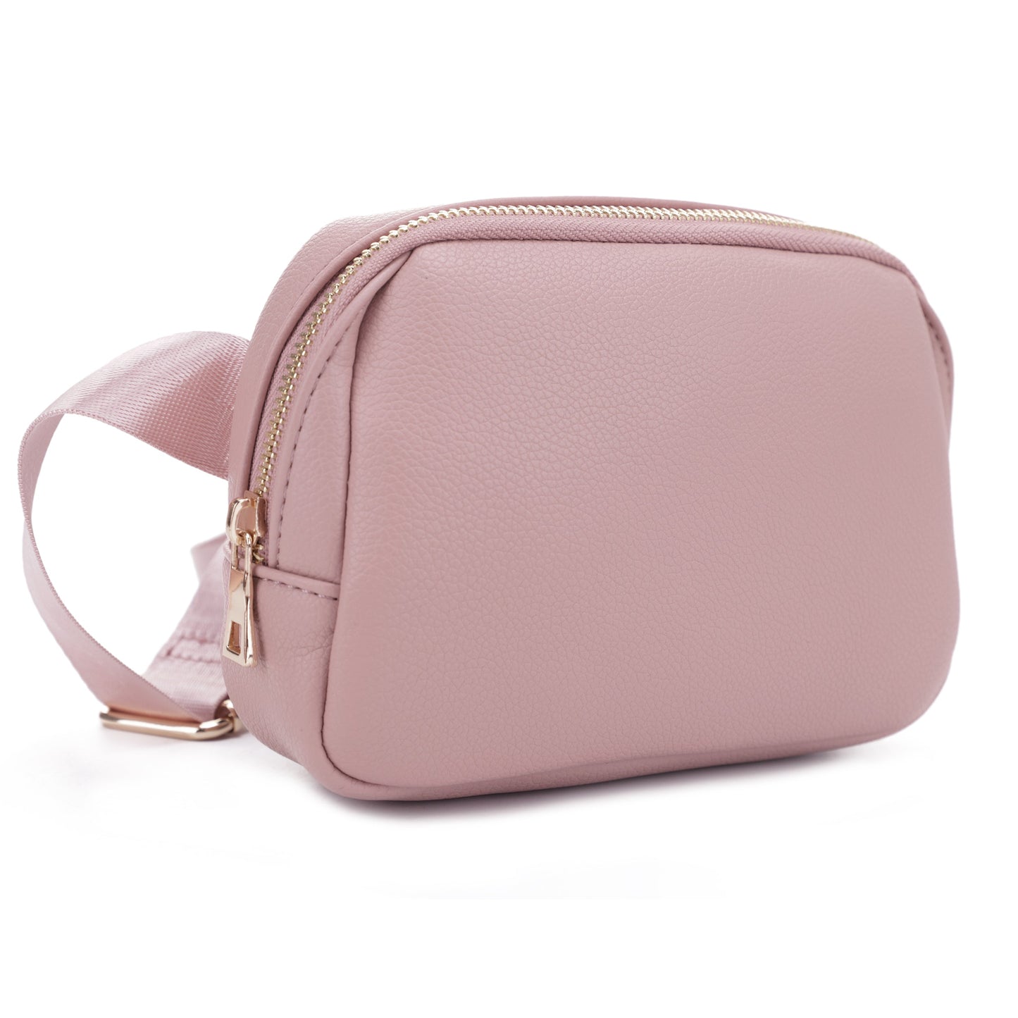 Nylon Strap Leather Belt Bag