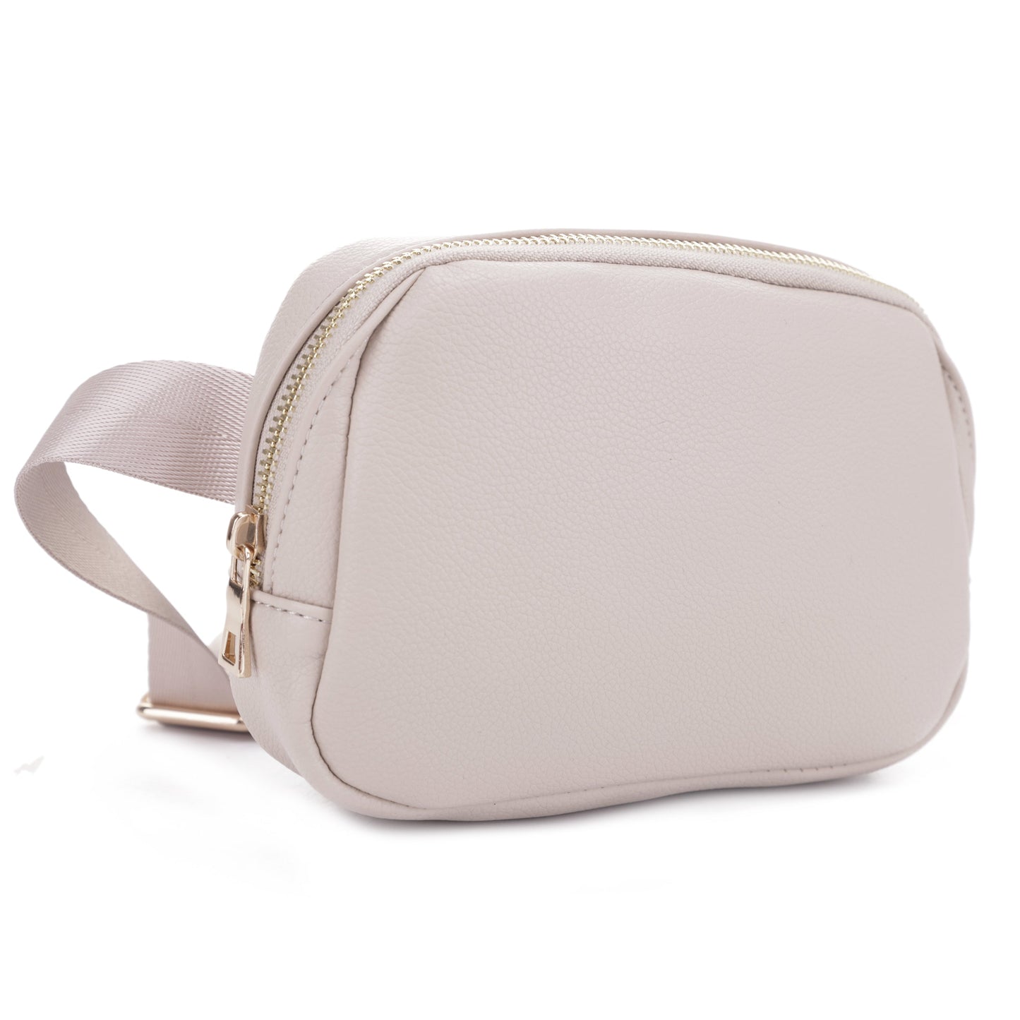 Nylon Strap Leather Belt Bag