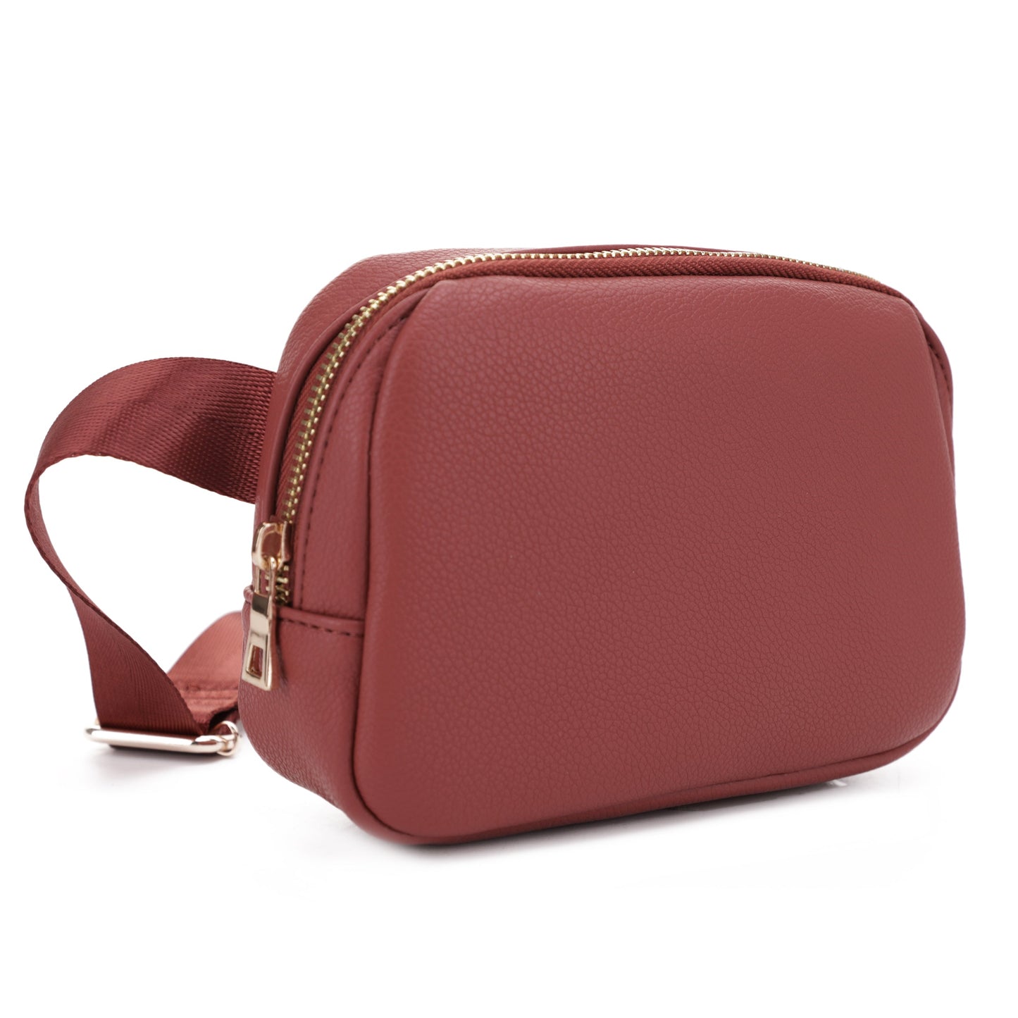 Nylon Strap Leather Belt Bag