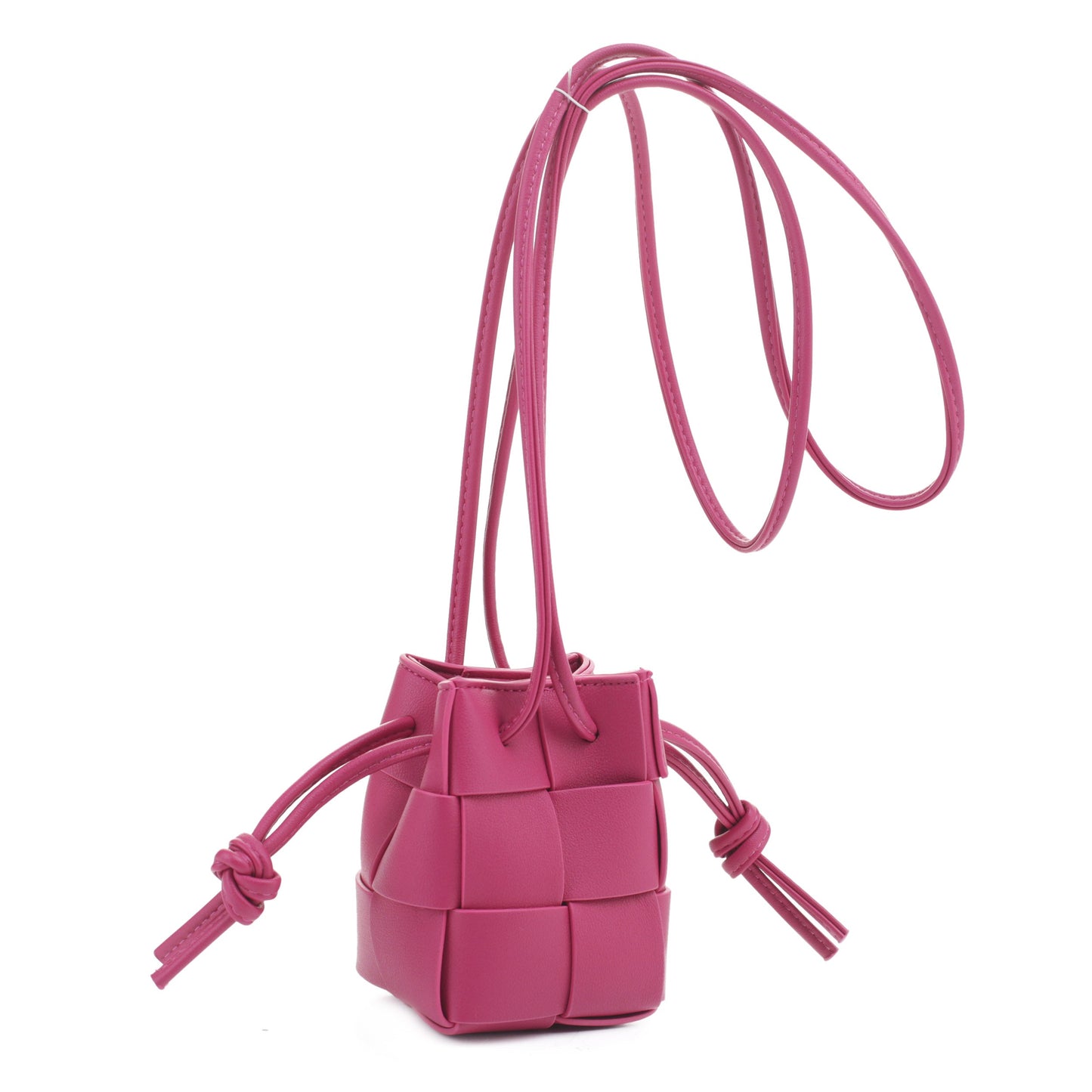 Nyla Mini Woven Bucket Crossbody