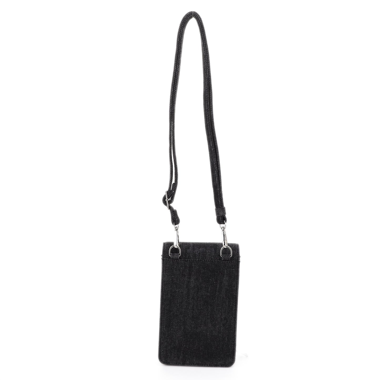 Nia Studded Denim Cell Phone Crossbody Wallet