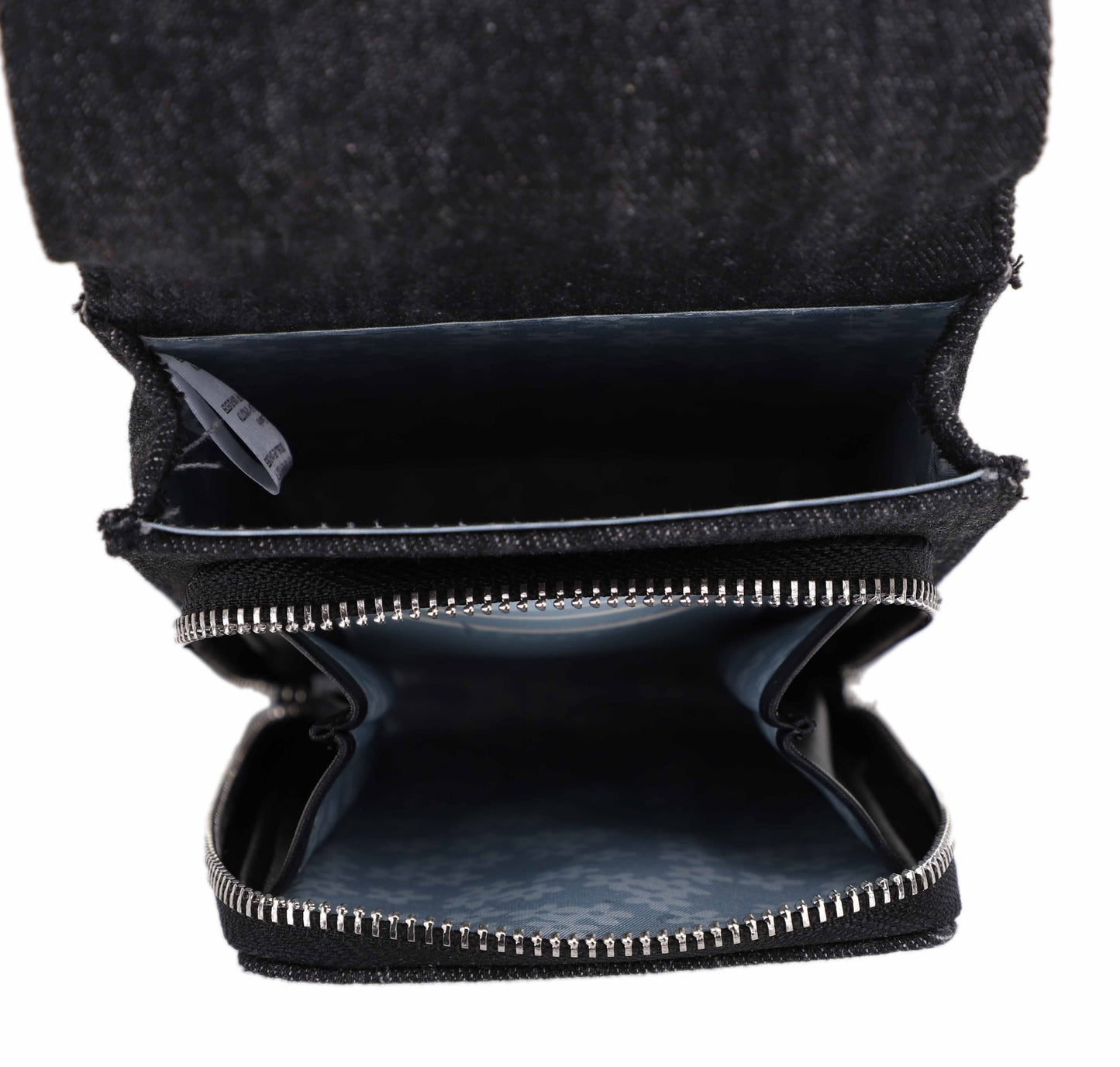 Nia Studded Denim Cell Phone Crossbody Wallet