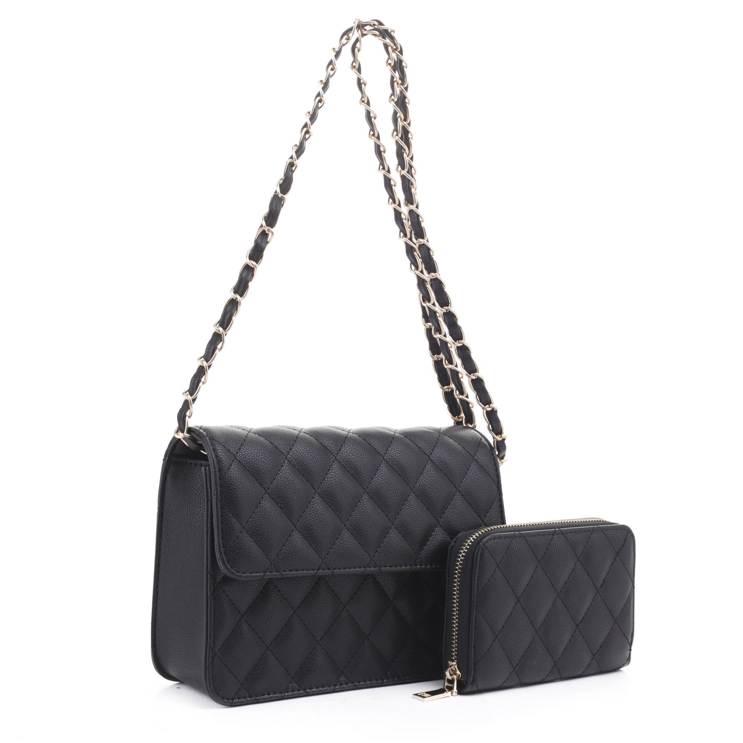 Valeria Quilted Crossbody Set