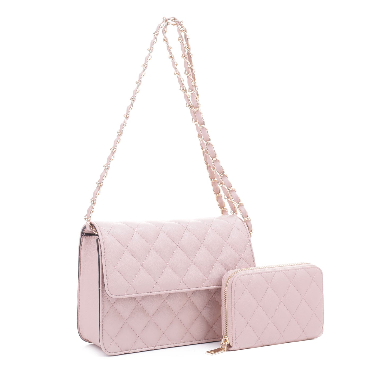Valeria Quilted Crossbody Set