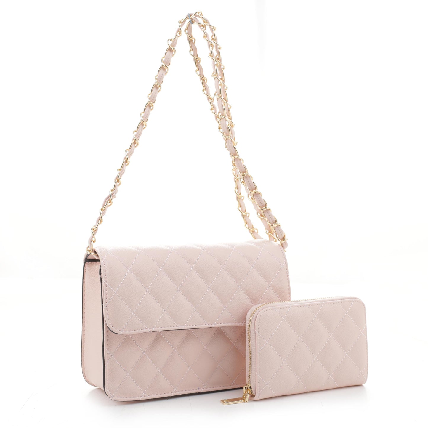 Valeria Quilted Crossbody Set
