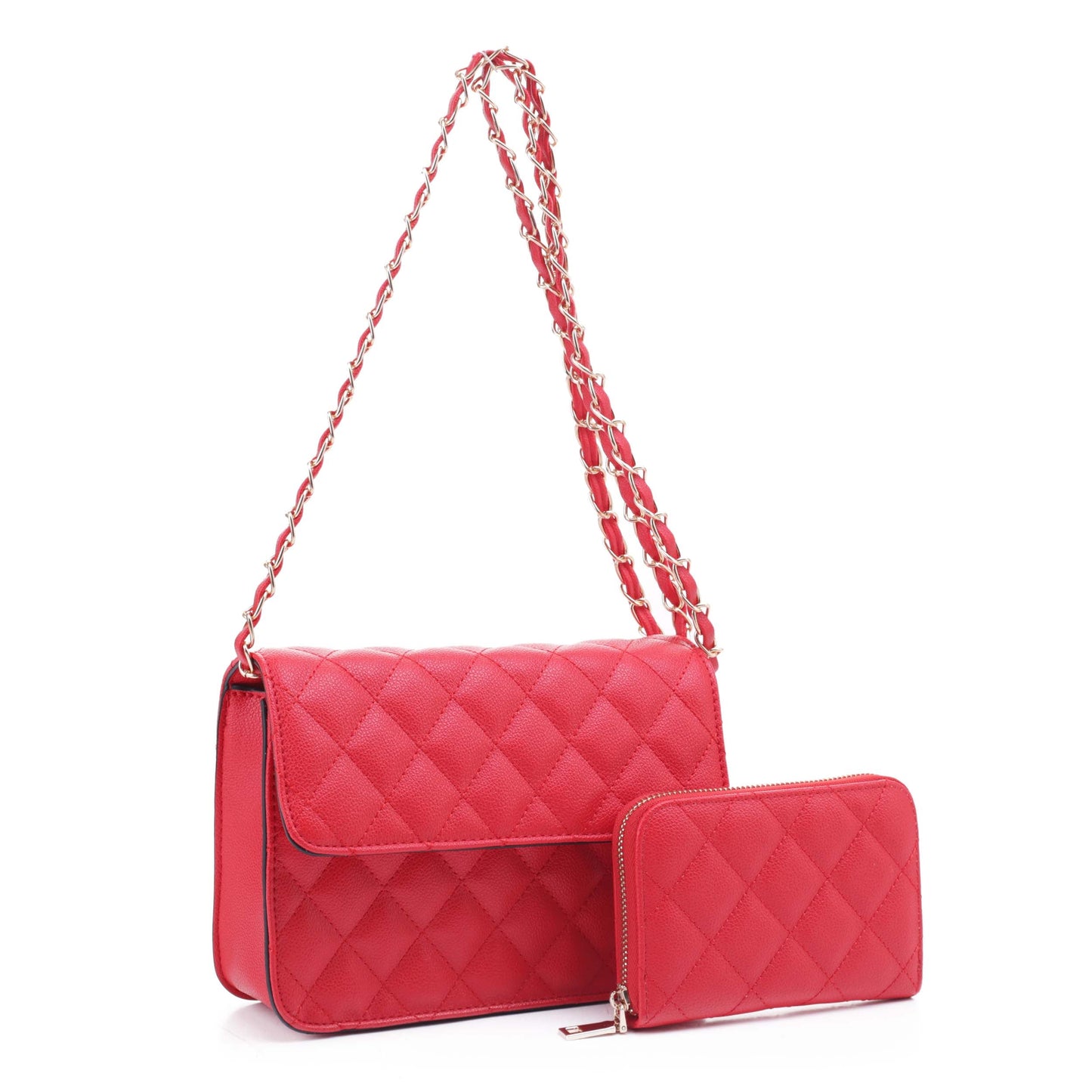 Valeria Quilted Crossbody Set