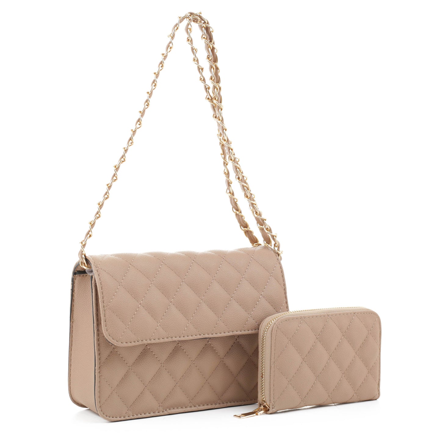 Valeria Quilted Crossbody Set