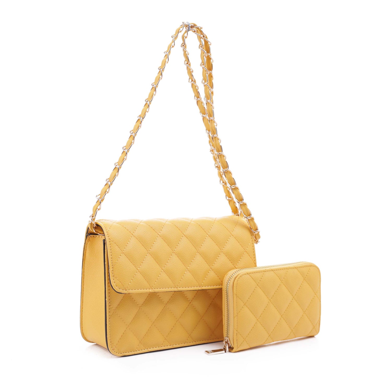 Valeria Quilted Crossbody Set