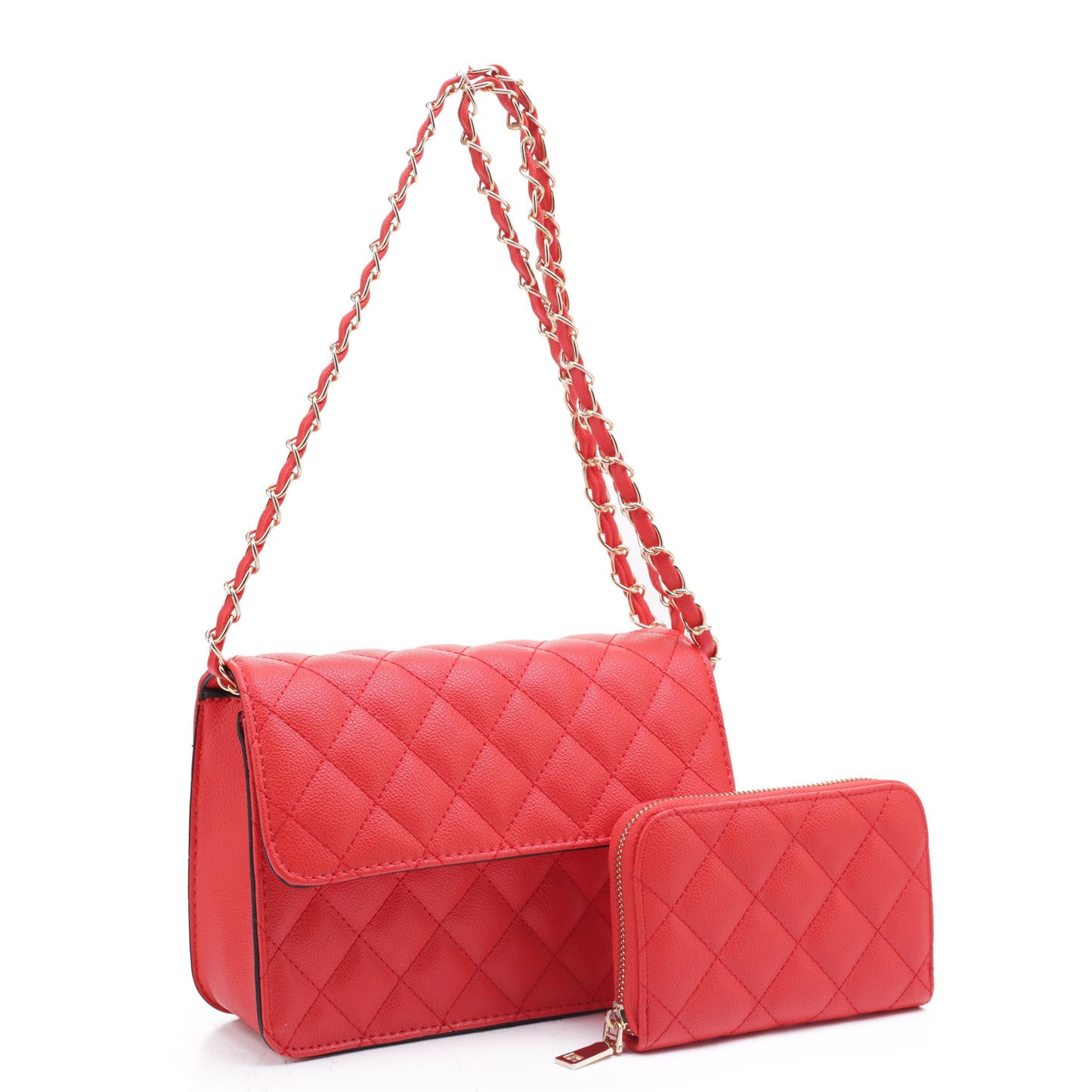 Valeria Quilted Crossbody Set