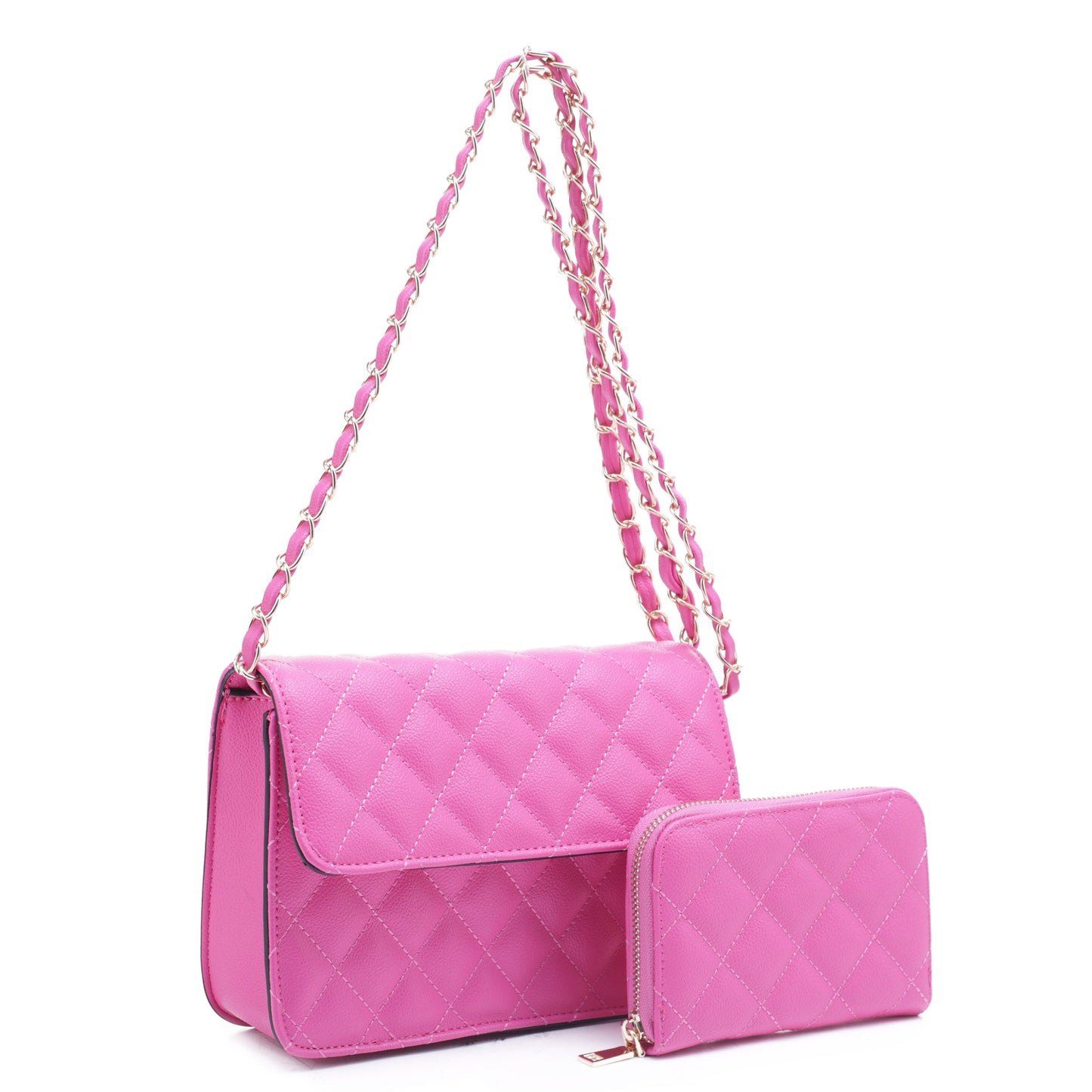 Valeria Quilted Crossbody Set