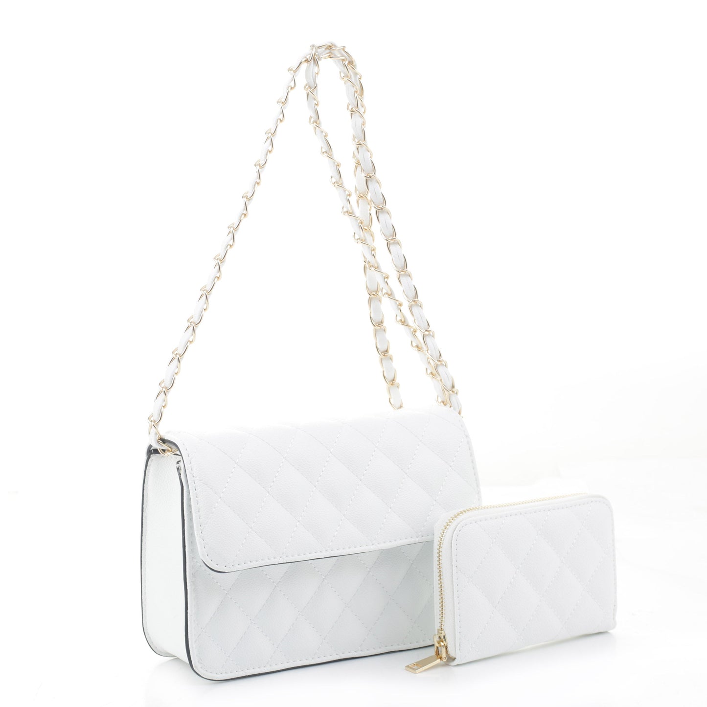 Valeria Quilted Crossbody Set