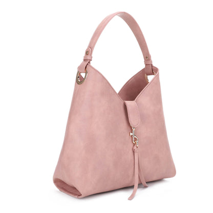 Thorton Swivel Snap Clasp Flap Accent Hobo Bag